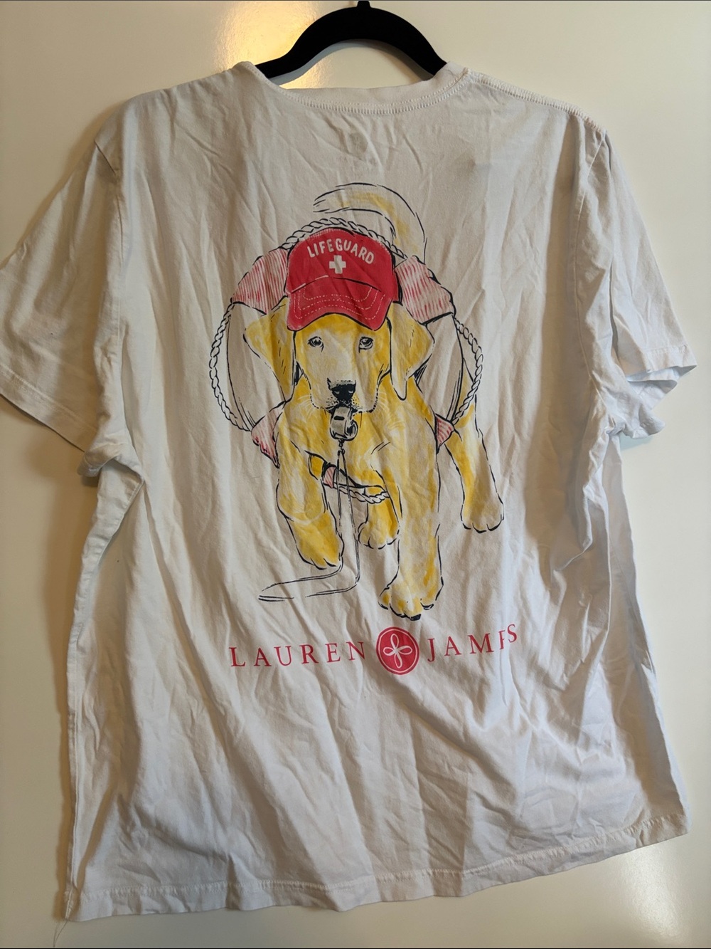 Lauren James Golden Retriever Lifeguard T-Shirt Extra Large XL